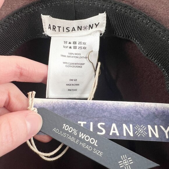 New 100% Wool Western Cowboy Outback Wide Brimmed Felt Hat Boho Bohemian Fedora - Picture 3 of 4